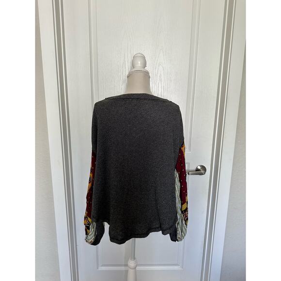 We the Free People Blossom Thermal Top Black Size Small - Picture 5 of 10